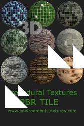 PBR Textures of Tile - 9 Pack