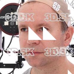 Retopologized 3D Head scan of Martin Source Images