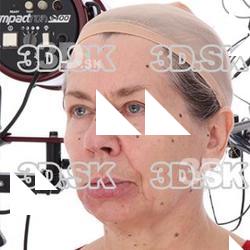 Retopologized 3D Head scan of Galina Source Images