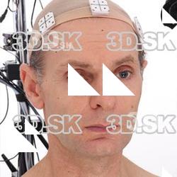 Retopologized 3D Head scan of Viktor Source Images