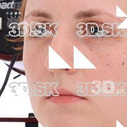 Retopologized 3D Head scan of Linda Source Images