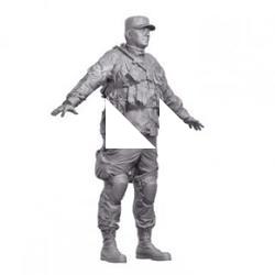 US Army Soldier Tactical Base Body Scan