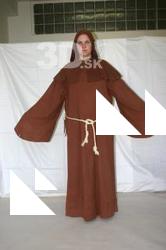  Photos Medieval Monk in brown habit 1 