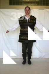  Photos Medieval Brown Vest on white shirt 1 
