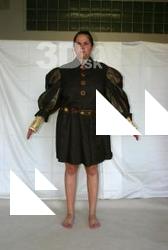  Photos Medieval Woman in brown dress 1 