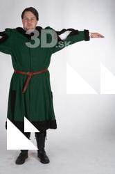  Photos Medieval Aristocrat in green dress 1 