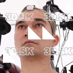 Retopologized 3D Head scan of Hatsu Tanzan Source Images