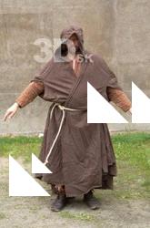  Photos Medieval Monk in brown suit 1 