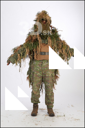  Photos Brandon Davis Sniper Ghillie suit A pose