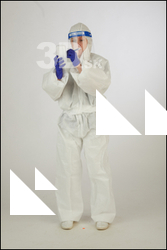  Photos Daya Jones Nurse in Protective Suit Pose 