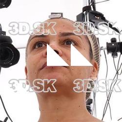 Retopologized 3D Head scan of Raenia Freeman Source Images
