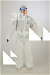  Daya Jones Nurse A Pose in Protective Suit 