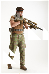  Brandon Davis Pose # 5 Aiming Gun 