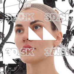 Retopologized 3D Head scan of Cynthia Source Images