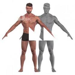Ethan White Cleaned A Pose Underwear