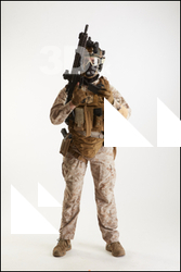  Casey Schneider Paratrooper in Desert Marpat Pose 2 