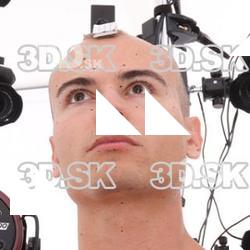 Retopologized 3D Head scan of Dylan Parker Source Images