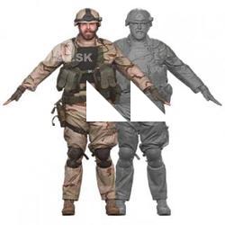 Robert Watson Clean A Pose Scan Army