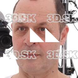 Retopologized 3D Head scan of Jake Perry Source Images