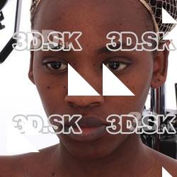 Retopologized 3D Head scan of Shamone Glenn Source Images