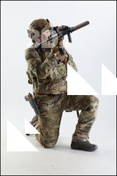  Frankie Perry Kneeling with Gun 