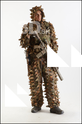  Frankie Perry Pose in Ghillie with Gun 