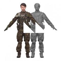 Johny_Jarvis_Clean_A_Pose_Scan_Army