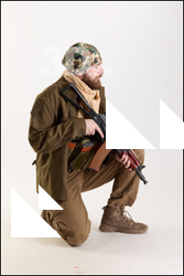  Andrew Elliott Insurgent Kneeling with Machine Gun 