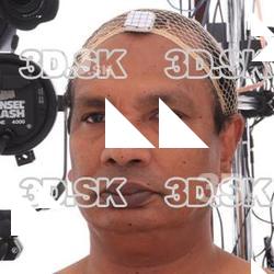 Retopologized 3D Head scan of Enoch Gorat Source Images