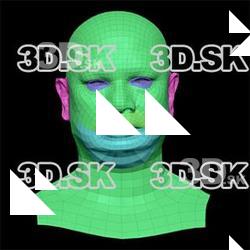 Retopologized 3D Head scan of Enoch Gorat SubDivision
