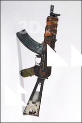  Weapon Rifle AK 74U 