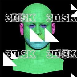 Retopologized 3D Head scan of Malachi Sugihen SubDivision
