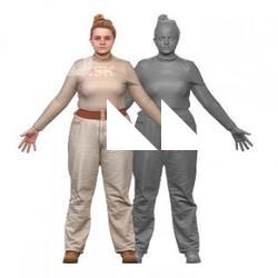 Mollie Clean A Pose Scan Clothed