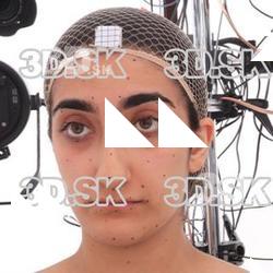 Retopologized 3D Head scan of Anbara Usman Source Images
