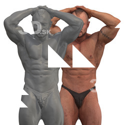 Duncan Raw Flexing Torso Muscle Scans