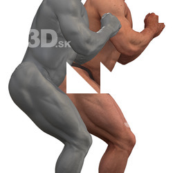 Duncan Raw Flexing Squat Muscle Scans
