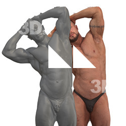Duncan Raw Flexing Chest Muscle Scans