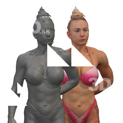 Mona Raw Flexing Shoulder¨Muscle Scans
