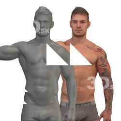 Piero Raw Flexing Shoulder Muscle Scans