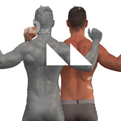 Piero Raw Flexing Back Muscle Scans