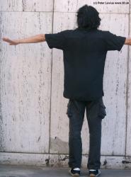 Whole Body Man T poses Asian Casual Slim Street photo references