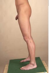 Leg Whole Body Man Nude Muscular Studio photo references