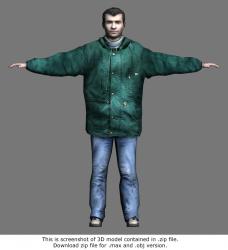 Whole Body Man Casual 3D Models