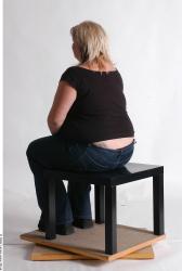 Whole Body Woman Artistic poses White Casual Overweight