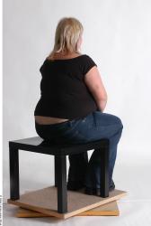 Whole Body Woman Artistic poses White Casual Overweight