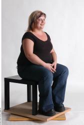 Whole Body Woman Artistic poses White Casual Overweight