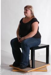 Whole Body Woman Artistic poses White Casual Overweight