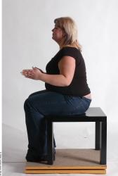 Whole Body Woman Artistic poses White Casual Overweight