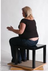 Whole Body Woman Artistic poses White Casual Overweight