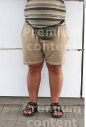 Leg Man White Casual Overweight